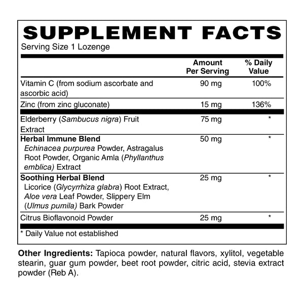 Elderberry Zinc Lozenge