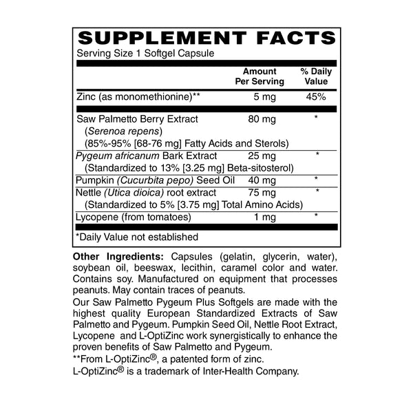 Saw Palmetto Pygeum Plus