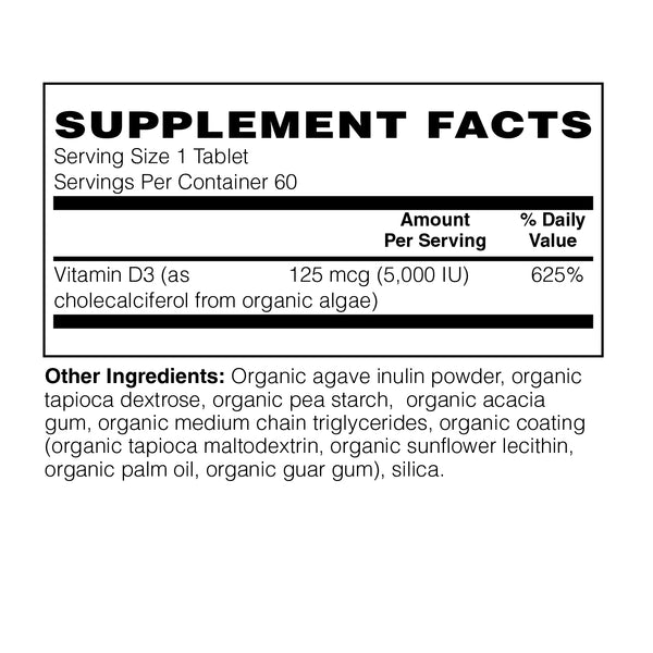 Organic Whole Food Vitamin D-3