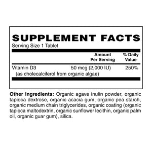 Organic Whole Food Vitamin D-3