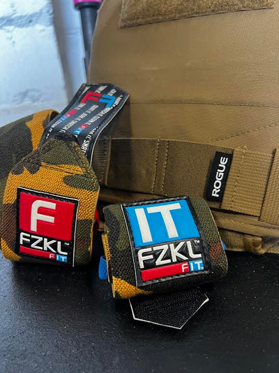 F[IT] Wristwrap 17.5" Woodland Camo Embossed (wrist loop)