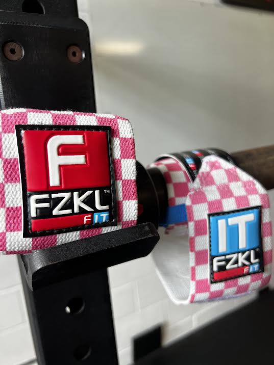 F[IT] Wristwrap 17.5" Pink Checker Embossed (wrist loop)