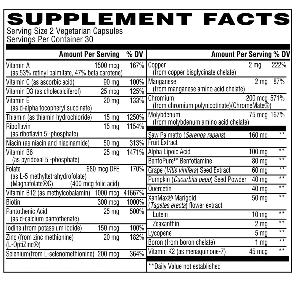 Coenzymated Advanced Men’s Multivitamin