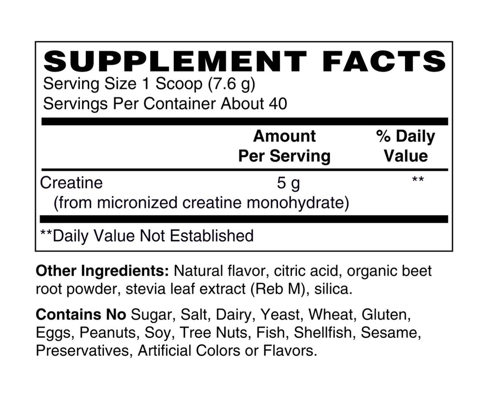 Pure Micronized Creatine Monohydrate Fruit Punch
