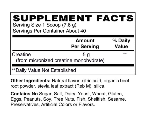 Pure Micronized Creatine Monohydrate Fruit Punch