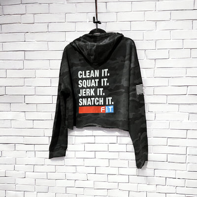 FZKL Clean IT... Cropped Women's Hoodie