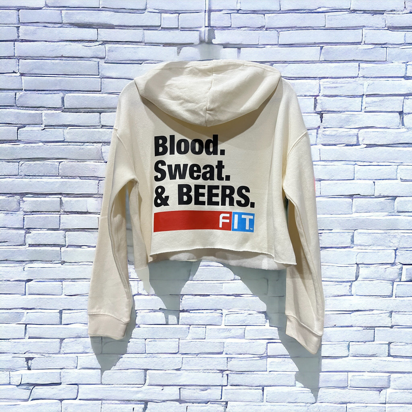 FZKL Blood, Sweat & Beers Women's Cropped Hoodie