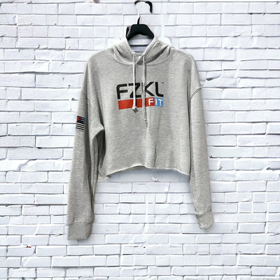 FZKL Muscle Chick Women's Cropped Hoodie