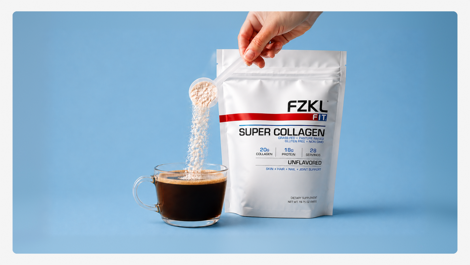 Mixes into your morning.
Works all day.