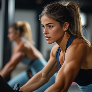 Sports Bra High Neck- Skin Weight: Ocean Collection