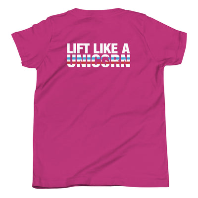 Lift Like a Unicorn Youth Short Sleeve T-Shirt