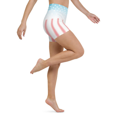 American Flag High Waist Shorts